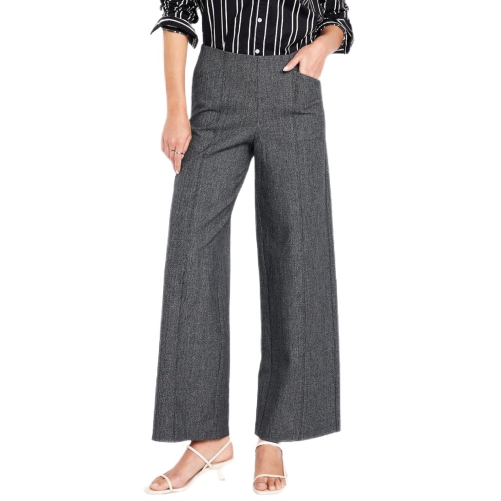 Old Navy Charcoal High Waisted Pull-On Pixie Wide-Leg Pant Size XS